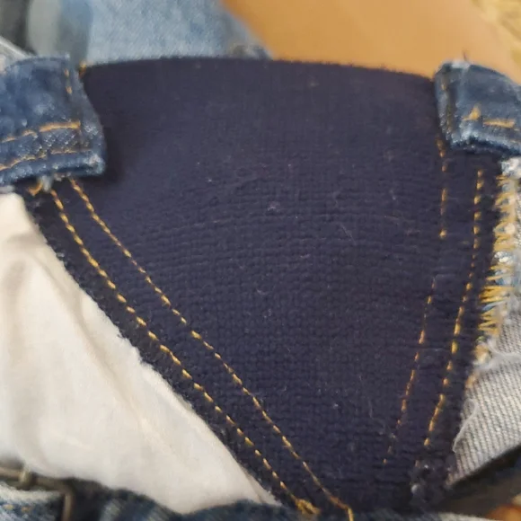 Maternity Old Navy Distressed Overalls Size 14 - Picture 12 of 15